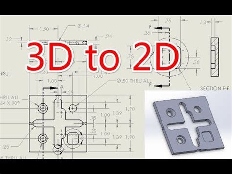 How To Convert A 3D Drawing To 2D In Solidworks YouTube