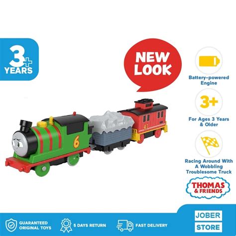 Jual New Look Thomas Friends Motorized Engine Percy Brake Car Bruno