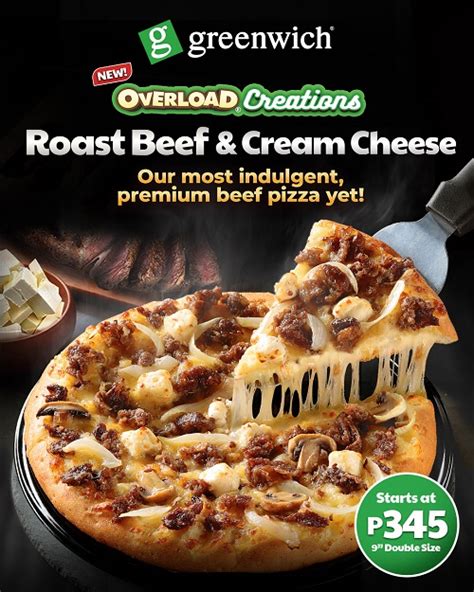 Greenwichs Roast Beef Cream Cheese Overload Seats For Two