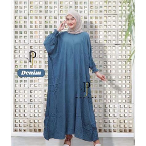 Jual COD KAFTAN POLOS JUMBO BY QYNA BUSANA GROSIR GAMIS TERBARU