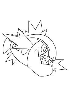 Pokemon Basculin Coloring Pages Free Printable