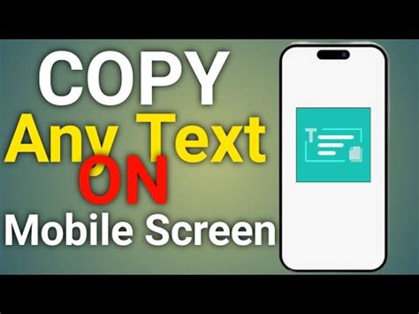 How To Copy Text On Screen Copy Any Text On Screen Android 2023