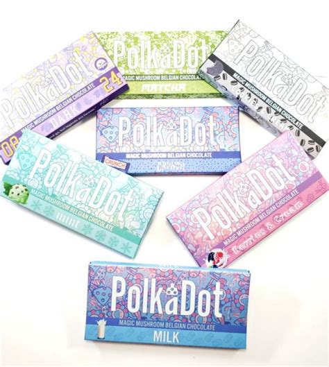 Polka Dot Psilocybin Chocolate Bars - OC 420 Collection