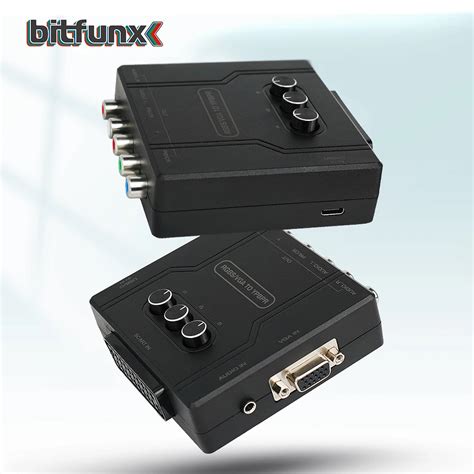 Bitfunx Rgbs Vga A Ypbpr Convertidor De Componentes Scart A Ypbpr Ycbcr