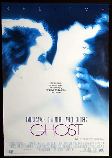 ghost original rolled  sheet  poster patrick swayze demi moore
