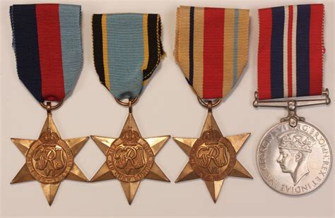 1939 45 Ww2 Group Of Medals Including Air Crew Europe Star At Whytes