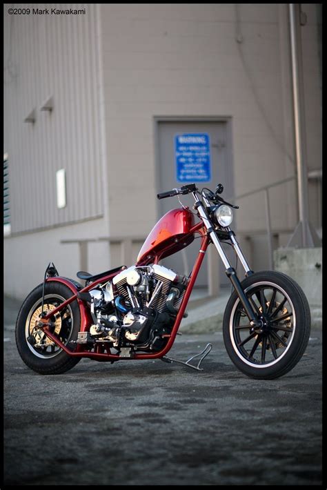 Beautiful Red Chopper Classic Harley Davidson Harley Davidson