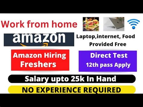 Amazon Hiring Freshers 2022 Work From Home Jobs Remote Jobs 2022