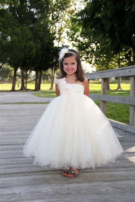 Elegant Ivory Flower Girl Tutu Dress Flower Girl Dress Tutu Dresses