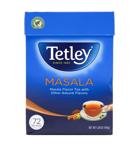 Tetley Tea Masala 72 Count Tea Bags Pack Of 3 Chai Teas Grocery And Gourmet Food