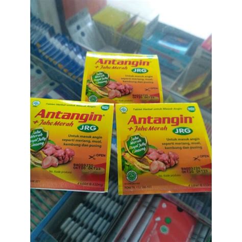 Jual ANTANGIN TABLET 1 LEMBAR ISI 4 TABL OBAT MASUK ANGIN Shopee