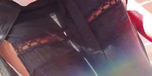 Watched While Cleaning My Car In A Sheer Top And Tits Out In Public I Show A Stranger My Slut