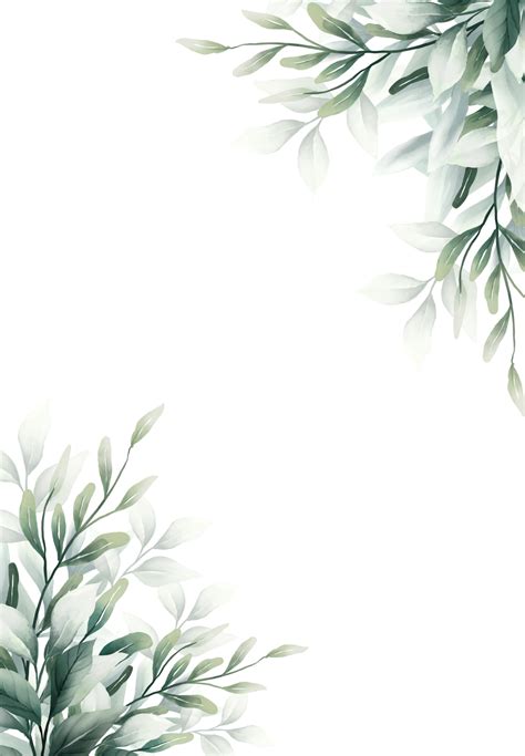 Free Watercolor Leaf Frame 15098825 PNG With Transparent Background