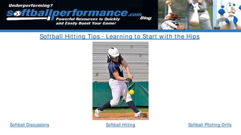 Softball hitting tips learning to start with the hips by ...