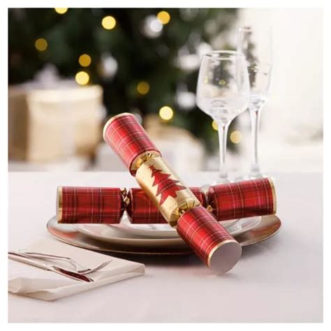 Buy Tesco Tree & Tartan Christmas Crackers, 12 Pack from our All ...