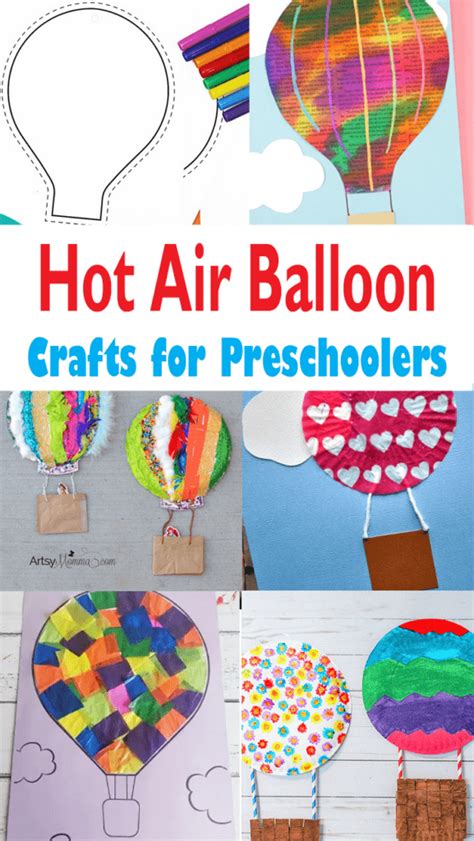 Paper Hot Air Balloon Template