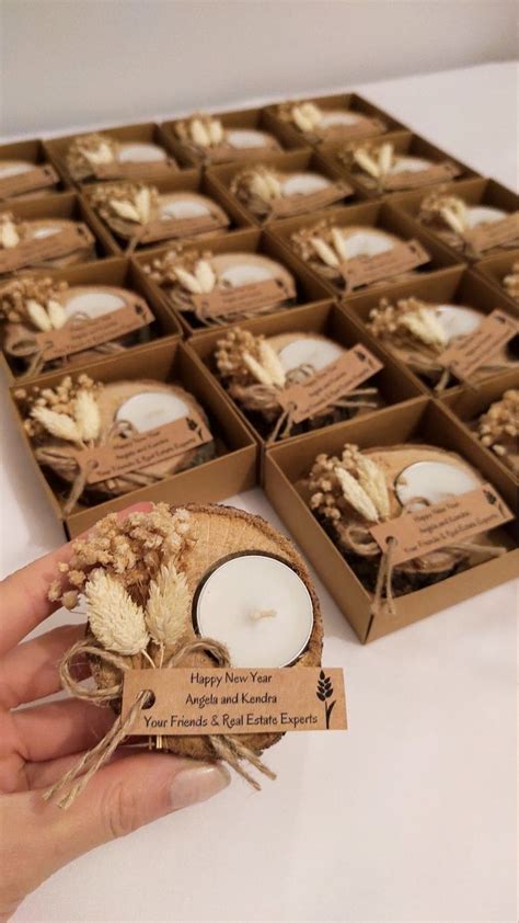 Portavelas De Madera Personalizado Favores De Boda Para Invitados