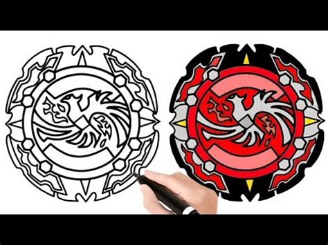 Beyblade Drawing How To Draw Beyblade Step By Step Dead Phoenix