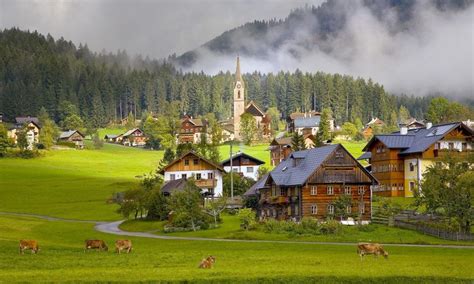 Деревушка в Австрии | Amazing places on earth, Places around the world ...