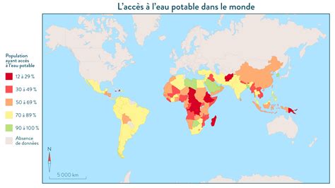 Eau Potable Dans Le Monde Nde G Ographie