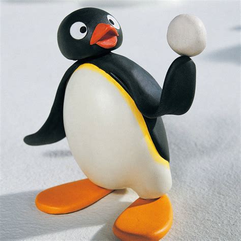 Download Pingu With Snowball Wallpaper