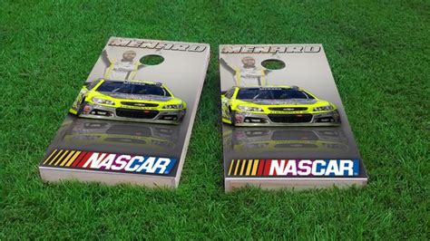 NASCAR Paul Menard Themed Custom Cornhole Board Design