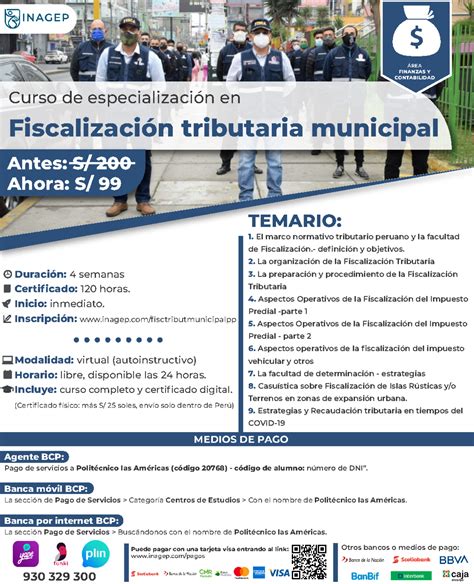 Fiscalizaci Ón tributaria municipal 1 Curso de especialización en