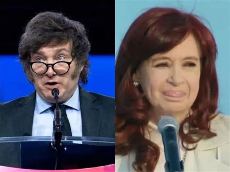 Javier Milei le respondió a Cristina Kirchner tras su acto en Quilmes