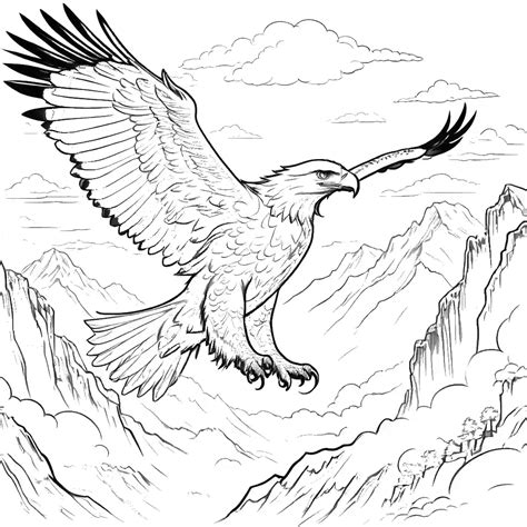 Eagle Standing On Cliff Lulu Pages