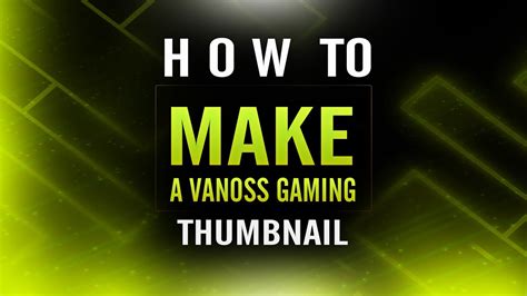 How To Make A Vanoss Gaming Styled Thumbnail Youtube