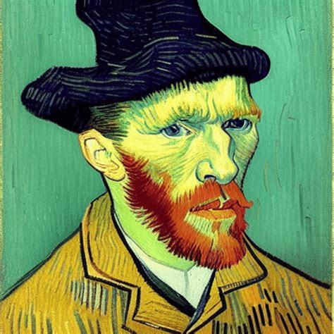 Zelfportret Van Vincent Van Gogh Met Donkere Vilthoed Creative Fabrica