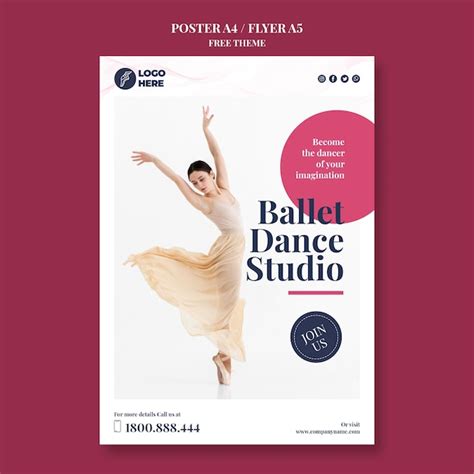 Free Psd Dance Studio Flyer Template