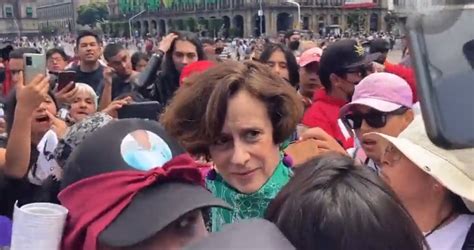 Un Grupo De Manifestantes Echa A Denise Dresser De La Marcha Del 2 De