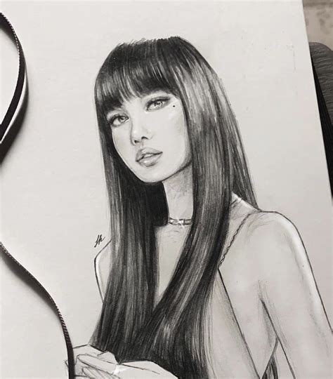 Kpop Drawings Easy Drawings Pencil Drawings Girl Drawing Sketches