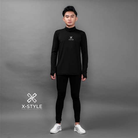 Jual Manset Olahraga Pria Turtleneck Xstyle Baju Olahraga Pria Dan