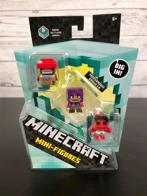 Minecraft Mini Figures Biome Settlers Series Complete Set New