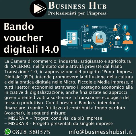 Bando PID Voucher Digitali I4 0 Business Hub