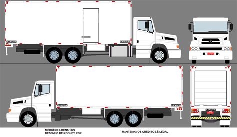 RBR DESENHOS DE CAMINHÕES MB 1620 BRANCO