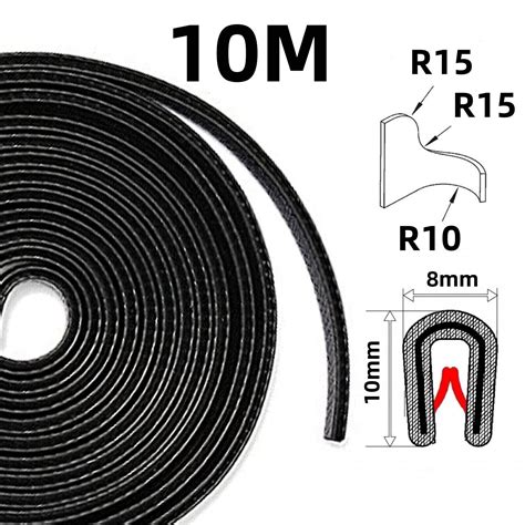 M Kantenschutz Kantenschutzprofil Schwarz Keder Band Klemm Profil