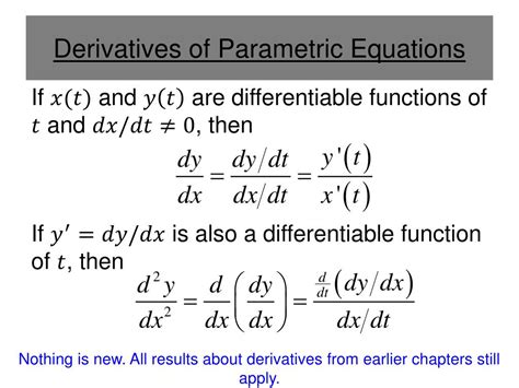 Parametric Equations