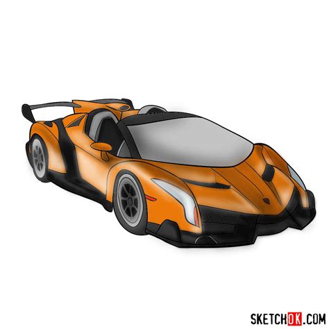 How To Draw Lamborghini Veneno A Speedy Sketching Guide