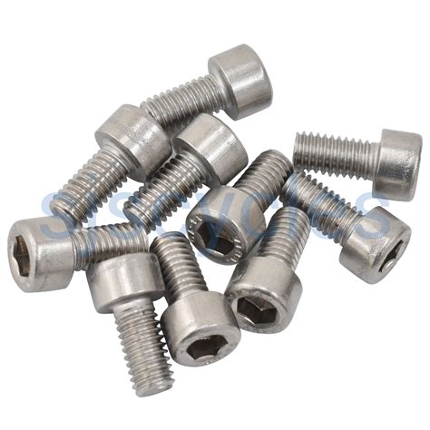 M6 Steel Bolt Socket Head 10 Pack