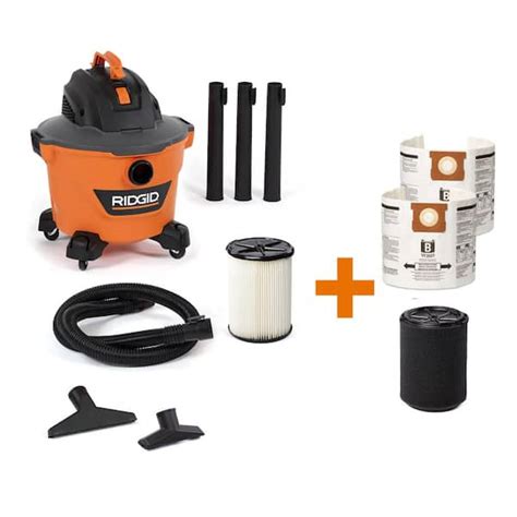 RIDGID 9 Gallon 4 25 Peak HP NXT Shop Vac Wet Dry Vacuum With General