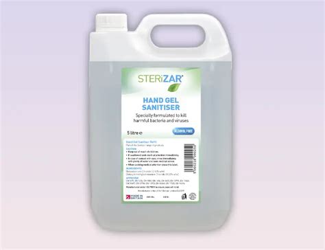 Sterizar Anti Bacterial Hand Sanitiser Gel 5 Litre Steri Advance