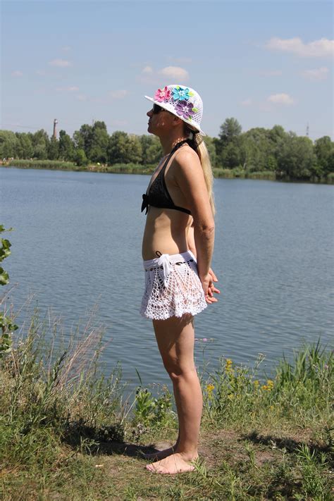 Crochet Beach Skirt Women White Summer Skirt Mini Sexy Bikini Skirt Boho Skirt Etsy