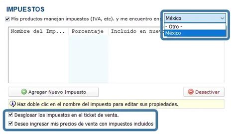 Configurando Impuestos Eleventa