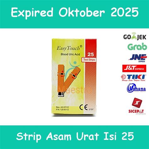 Jual Easy Touch Strip Tes Asam Urat Isi Stik Uric Acid Expired