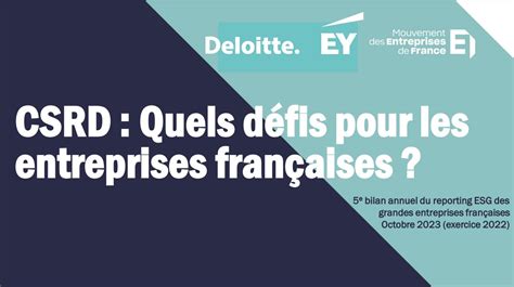 ESG 5e bilan de la Déclaration de Performance Extra Financière