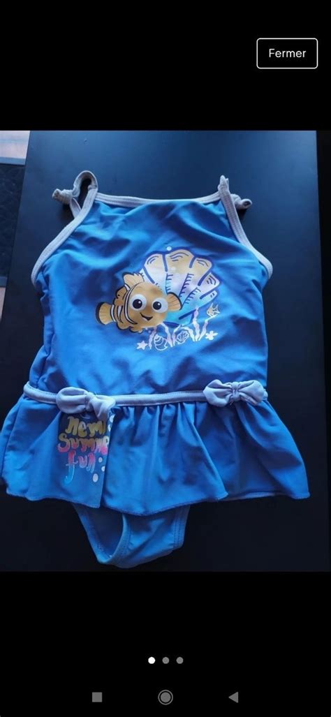 Maillot De Bain Pour 1ans Maillot De Bain Petite Fille Disney Nemo