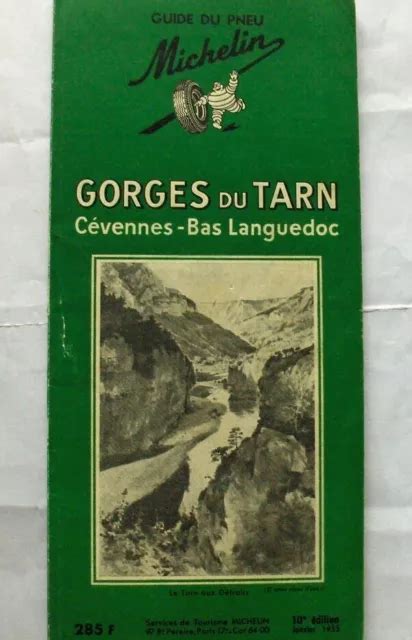 Ancien Guide Michelin Gorges Du Tarn Cevennes Bas Languedoc